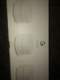 Google Wifi 1200 Mbps 2 Port 1000 Mbps Wireless Router -Snow, Pack of 3 (1 Incl)