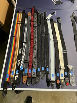 Tons of guitar straps