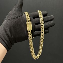 14K Gold filled custom box chino link chain
