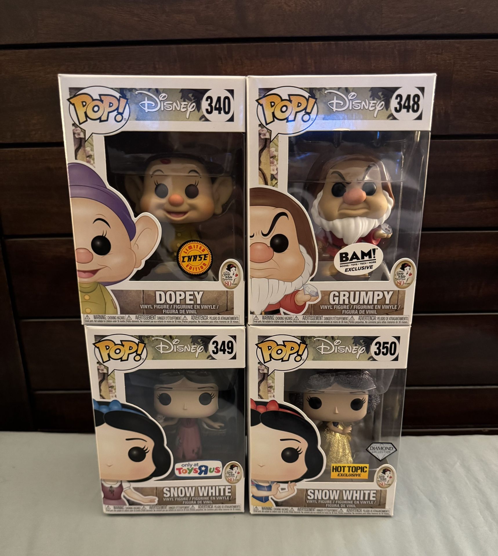 Snow White And Seven Dwarfs Funko Pops