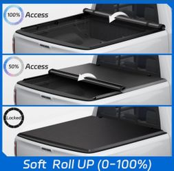 6.4FT Soft Roll Up Tonneau Cover Truck Bed For 2019-2025 Dodge Ram 1500 New Body