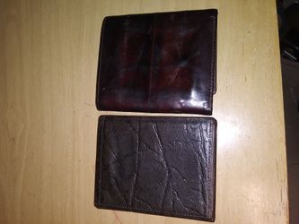 Genuine cowhide genuine eelskkin mens wallets