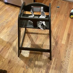 High Chair (wooden) - Grey