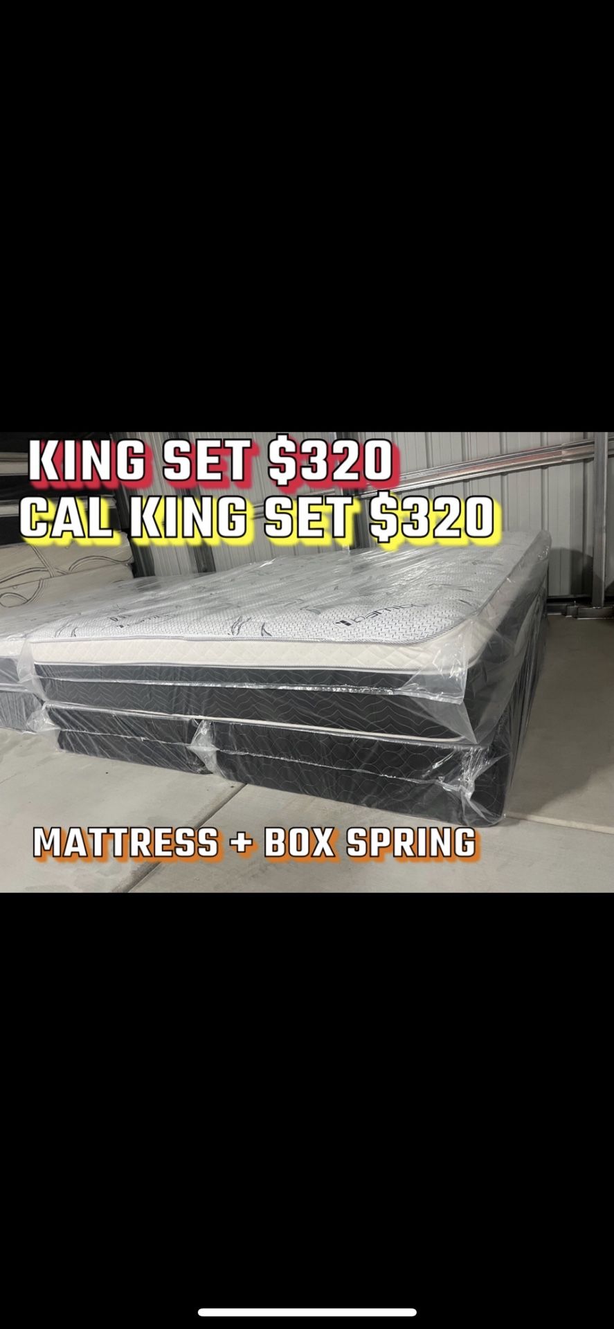 King Size Pillow Top Mattress With Box Spring