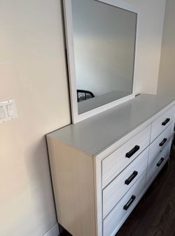 Dresser and mirror