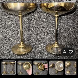 Gold Champagne Glasses 