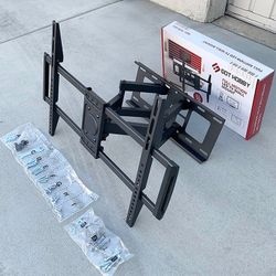 (NEW) $39 Full Motion 37”-75” TV Wall Mount Swivel Tilt VESA 600x400mm, Max Load 110 Lbs