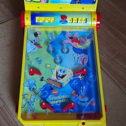 Spongebob Squarepants Pinball Alley Deluxe Tabletop Pinball Game

