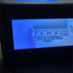 NEW BIG CUSTOM PORTED BOX RGB LIGHTS WITH 2 12” Kicker L7s Subwoofers