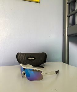 BangLong Polarized Sports Sunglasses Cycling Sun Glasses for Men Women with 2 Interchangeable Lenes for Running Driving