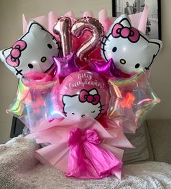 Hello Kitty Birthday Balloon Bouquet 