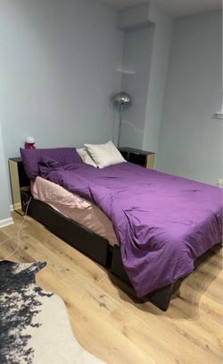 PICKUP by Sunday. Queen bed & frame with storage!
