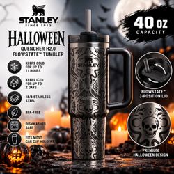 Stanley Halloween Quencher H2.0 FlowState Tumbler | 40oz – Deadly Damask