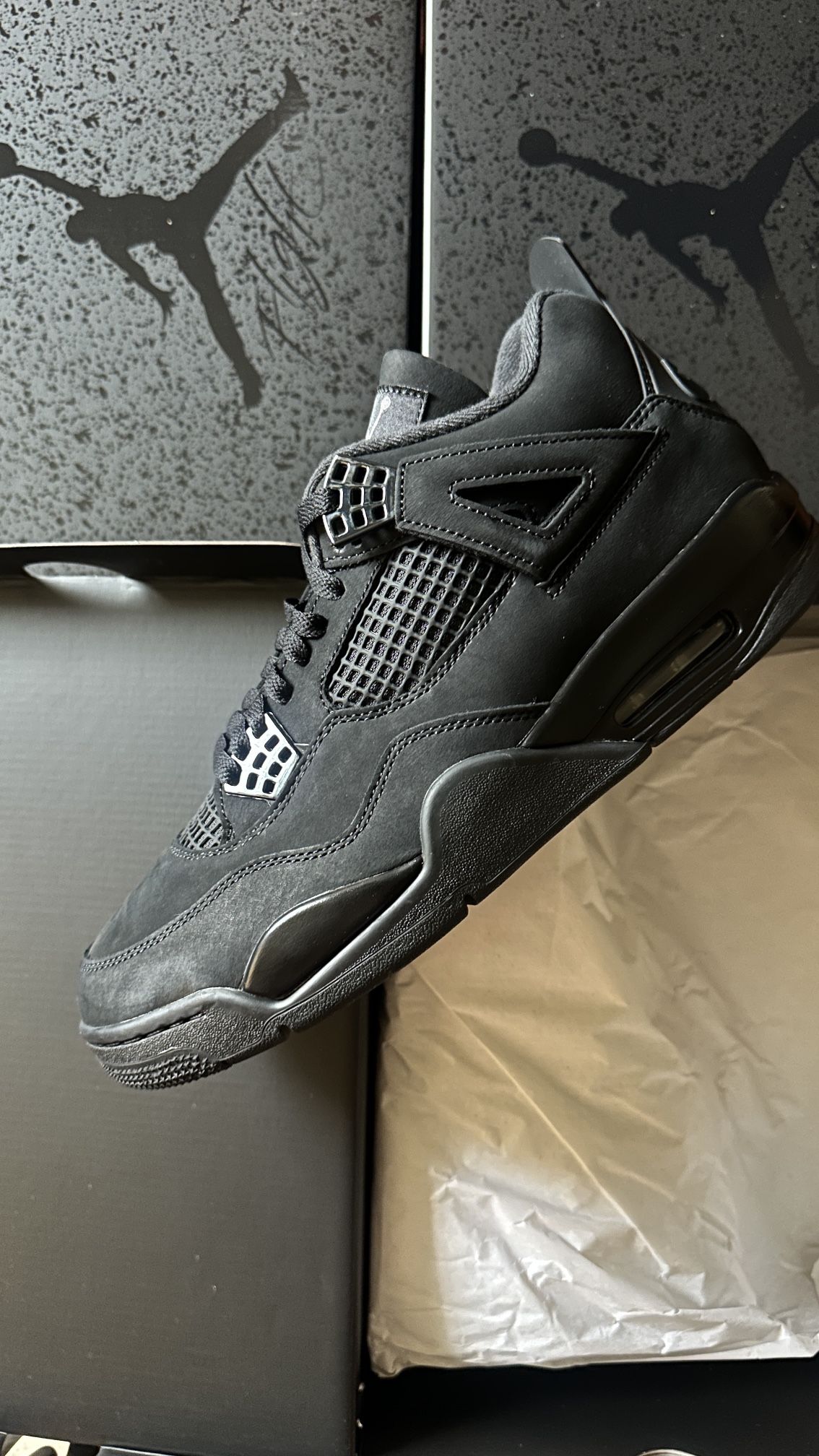 Air Jordan 4 Black Cat 2025 Size Available 10.5, 11, 12, 13