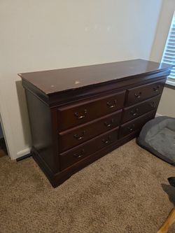 6 drawer dresser brown