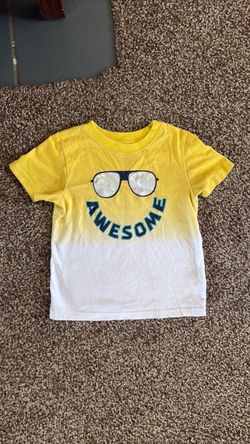 Kids Smiley Face "Awesome" Graphic Tee