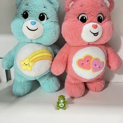 Care Bears Plush Hearts Love A Lot Bear 13” Lot