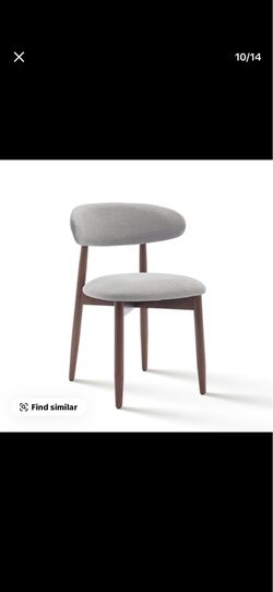 COLAMY LIGHT GREY DINING CHAIRS