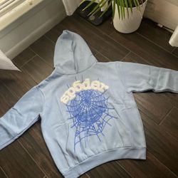 Blue Sp5der Hoodie