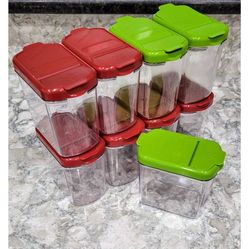 Set of 9 Kitchen Cooking Spice Seasoning Organizer Containers Holders, 1-1/2 Cup
