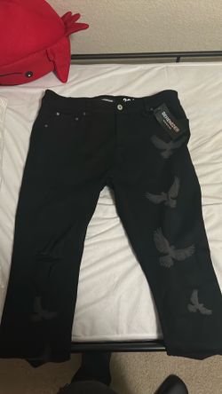 Black Designer Jeans Size 38