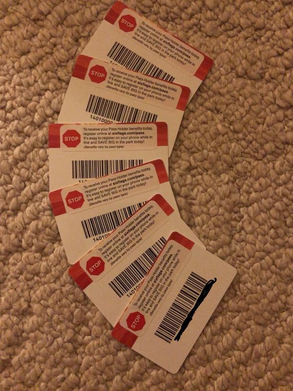 Six Flags Season Passes. for Sale in San Antonio, TX - OfferUp