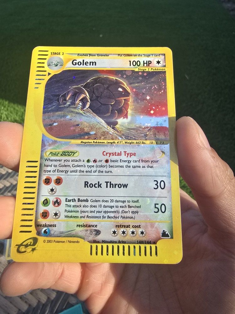 Pokemon Crystal Golem Skyridge Swirl