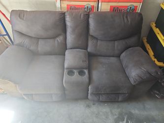 Reclining console loveseat - free