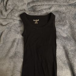 Plain Kids Black Tank Top