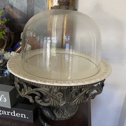 Cake Pedestal And Glass Cover