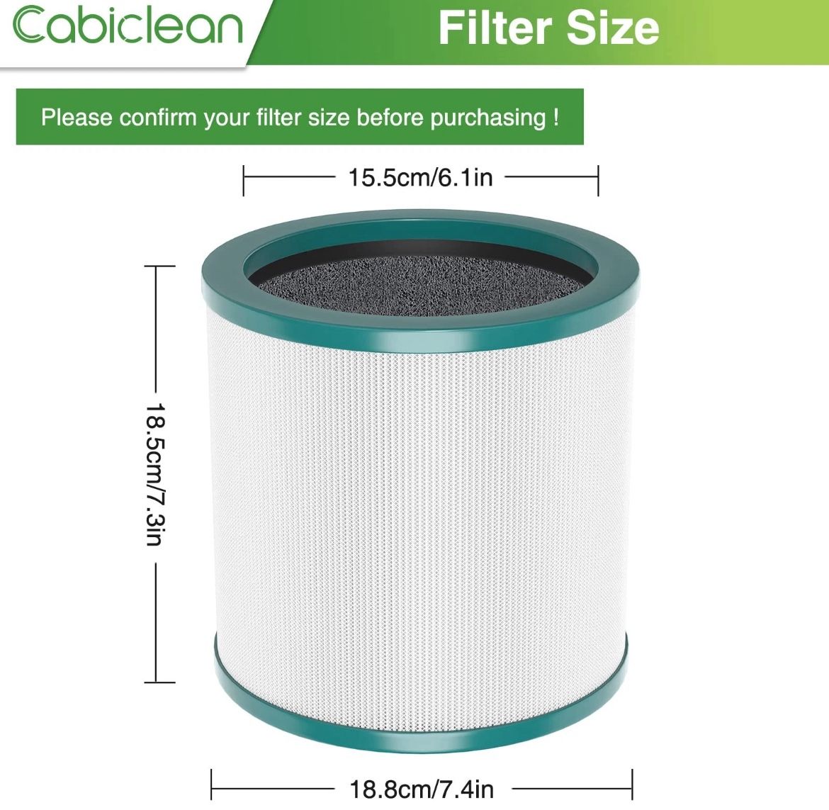 Brand New 2 HEPA Air Purifier Filters w/Premium Activated Carbon for Dyson Tower Models: TP01 TP02ТРОЗ BP01, AM11, BP01 Models $10 each