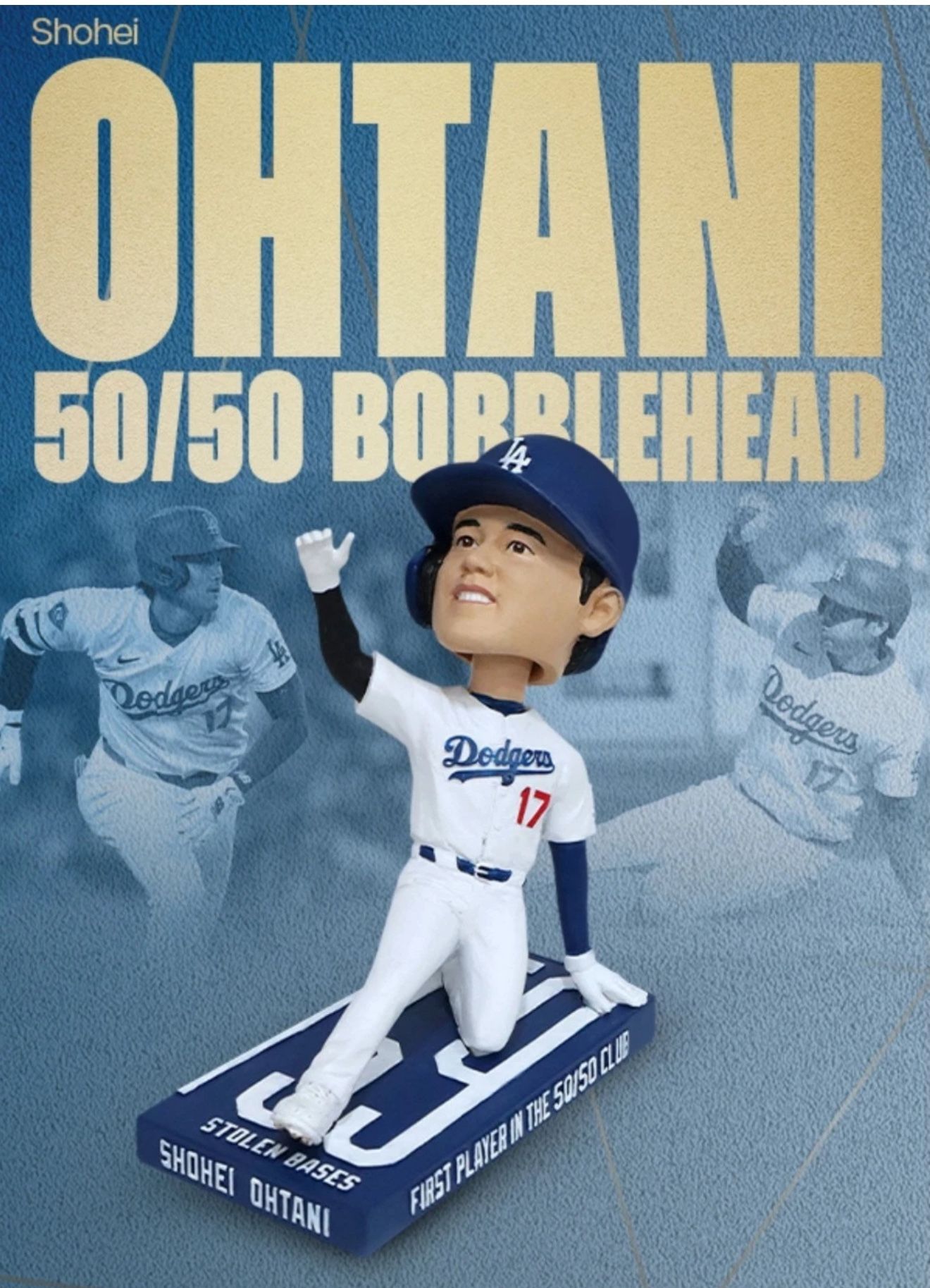 Shohei Ohtani 50/50 Bobblehead LA Dodgers SGA 5/15 2025