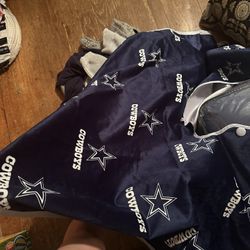 Dallas Cowboy Christmas Tree  Blanket