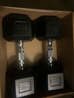 New pair of 25 pounds dumbbell