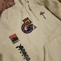 Travis Scott Cactus Trails Half-Zip Sherpa Hoodie Cream