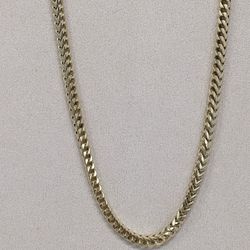 10k Yellow Gold 22" Square Weave Chain 