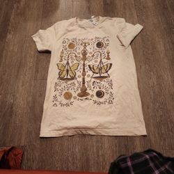 Small Unisex Witchy Libra Beige Shirt