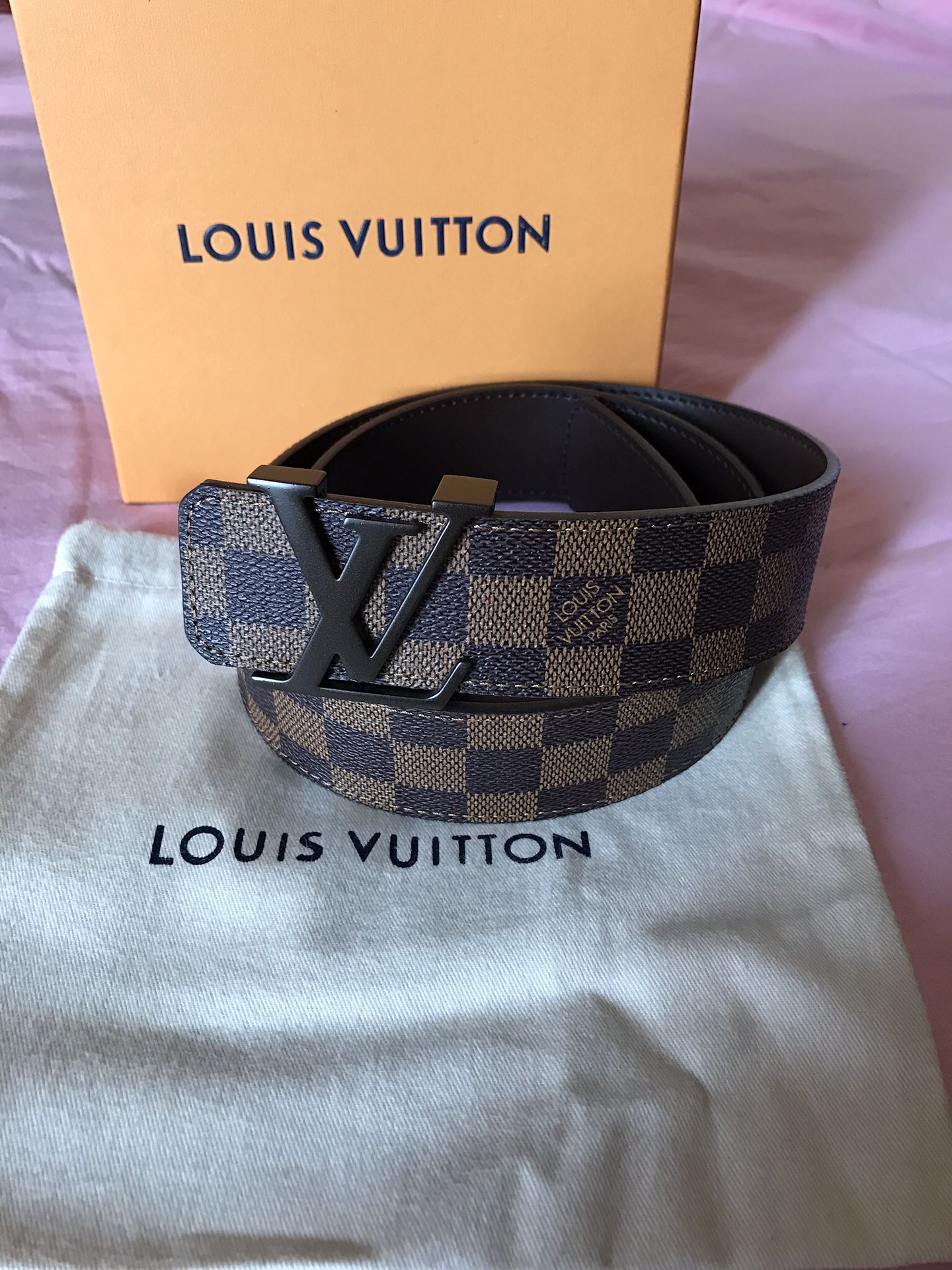 Louis Vuitton Brown Ebene Belt 90/36 + more sizes available