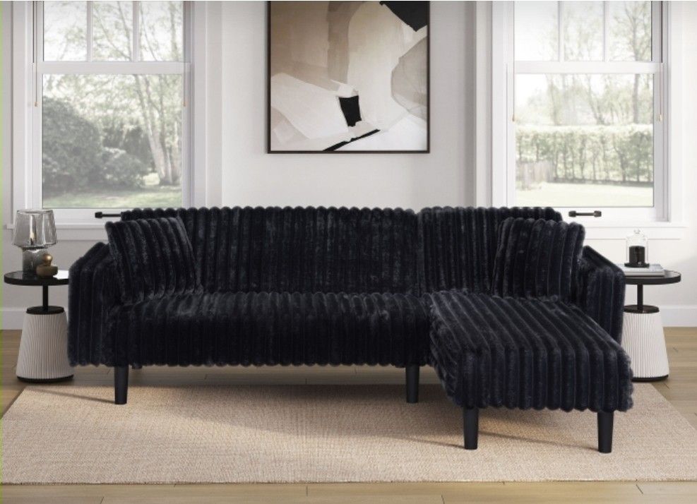 2pcs Sectional Futon w/usb connection