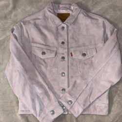 Levi’s suede trucker jacket