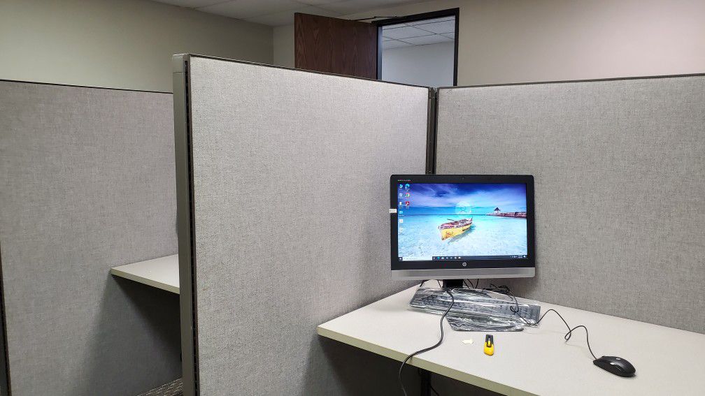 Office Business Computers:   HP All-in-One,  Keyboard And Mouse, Built-in Wifi, Camera, SpeakerBar