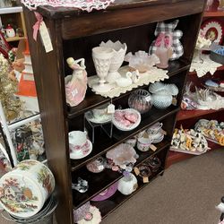 Primitive Vintage Wood Book Shelf