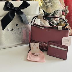 Kate Spade Crossbody bag, wallet and earrings