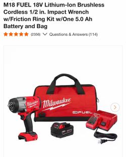 Milwaukee Impact drill set