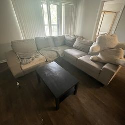 L Shaped Sectional + Coffee Table 