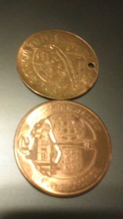 Two 1962 Seattle world's fair tokens