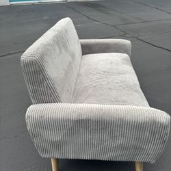 Grey Felt/corduroy Sofa 
