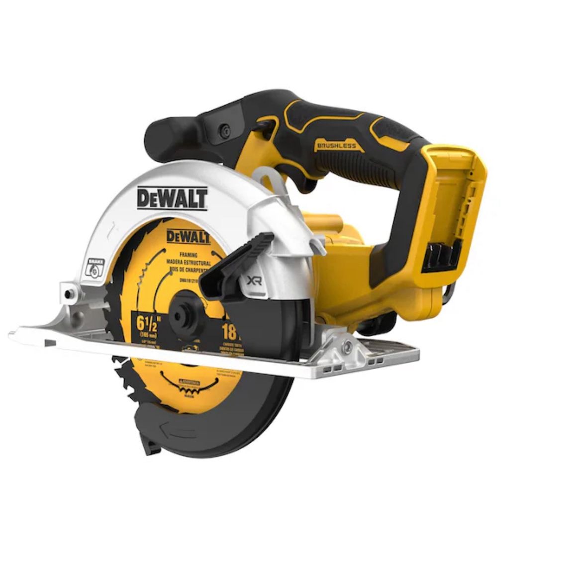 DEWALT XR 20-volt Max 6-1/2-in Brushless Cordless Circular saw