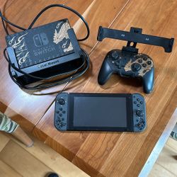 Monster Hunter Switch Console and Accessories 
