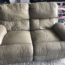 Reclinable Leather Couch